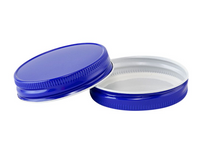 10 Pack - Colour One-Piece Lids, Standard Mouth Jar  (70mm)